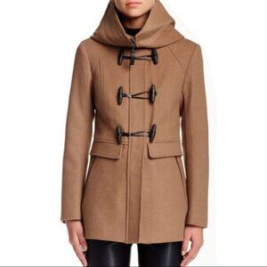 Mackage Zandra Wool & Cashmere Hooded Duffel Coat Camel   XXS   EUC
